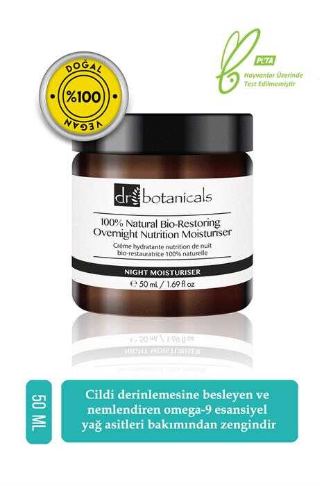 Dr. Botanicals % 100 Doğal Besleyici ve Onarıcı Gece Kremi 50 ml