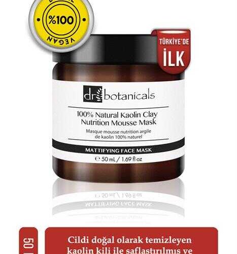 Dr. Botanicals % 100 Doğal Kaolin Kili Besleyici Köpük Maskesi 50 ml