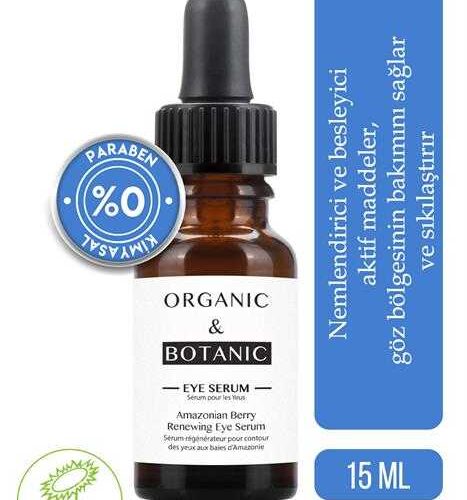 ORGANIC BOTANIC SERUM GÖZ YEN.AMAZON ÜZÜMÜ15ml Fiyatı – Parfüm Mekanı