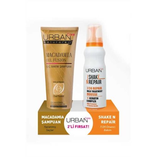 Urban Care Şampuan Macadamia 250ML + Onarıcı Süt Köpüğü 150ml Fiyatı – Parfüm Mekanı